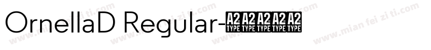 OrnellaD Regular字体转换